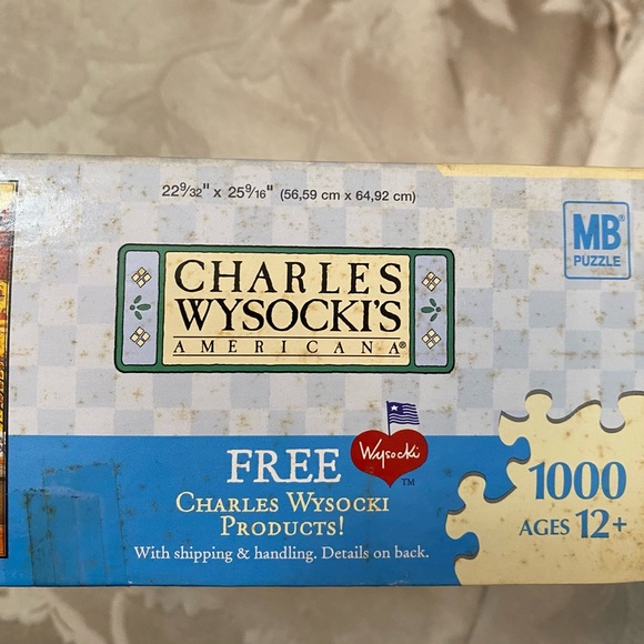 Charles Wysocki Jigsaw Puzzle Candlemaker Tobacconist Hat Shop 1000 Pc COMPLETE - Picture 3 of 5